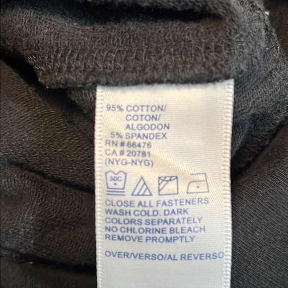 TOMMY HILFIGER JEANS BLACK WITH WHITE ACCENTS ZIP LIGHTWEIGHT JACKET LARGE - Picture 11 of 11